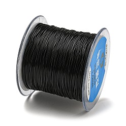 Black Korean Elastic Crystal Thread, Black, 1mm, about 109.36 yards(100m)/roll