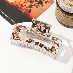 Leopard Пластиковые заколки-коготь для волос для женщин и девочек, леопард, 85x48x40 мм