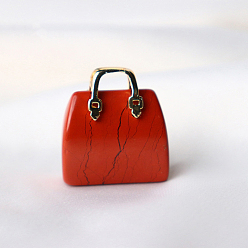 Красный Камень Украшение для сумочки из натуральной красной яшмы, украшения из энергетического камня рейки, 25x25 мм