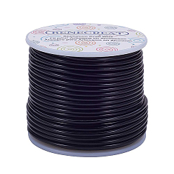 Черный Круглая алюминиевая проволока, чёрные, 10 датчик, 2.5 мм, около 80.38 футов (24.5 м) / рулон