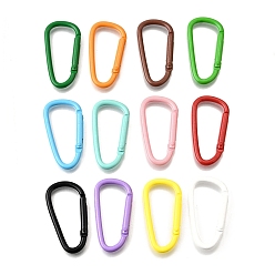 (52) Непрозрачная лаванда Окрашенные распылением пружинные кольца из сплава, разноцветные, 46x24x4.5 мм