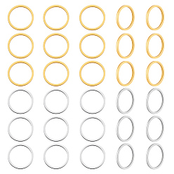 (52) Непрозрачная лаванда 200шт 2 цвета латунные соединительные кольца, кольцо, разноцветные, 10x1 мм, внутренний диаметр: 8.5 мм, 100 шт / цвет