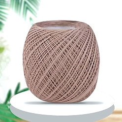 Светло-коричневый Полиэстер кружевная пряжа для вязания, для одежды шарфы свитера шали шапки, загар, 0.5~1 мм, около 164.04 ярдов (150 м) / моток