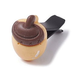 Acorn Зажимы для вентиляционных отверстий автомобиля из смолы, внутренняя отделка автомобиля, с магнитным ферромарганцевым железом и пластиковым зажимом, желудь, 23x17x36 мм