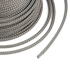 Серебро 40m с нейлоновым покрытием 304 плетеные провода из нержавеющей стали, круглые, серебряные, 3 мм, 9 датчик, около 131.23 футов (40 м) / рулон