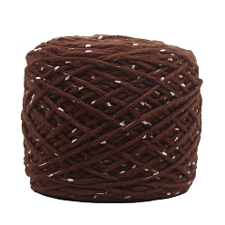 Кокосово-Коричневый Полиэфирная пряжа, твидовая пряжа, для вязания крючком принадлежности, кокосового коричневый, 6 мм, около 240.59 ярдов (220 м) / моток