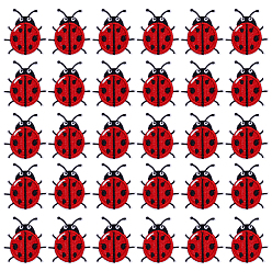 Красный Компьютерная вышивка в виде божьей коровки, нашивки из полиэстера, пришивные/приклеиваемые утюгом, аксессуары для костюма, аппликация, красные, 38x34x1.5 мм