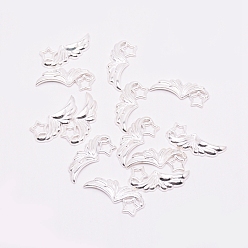 Серебро Сплав кабошонов, правое крыло, серебряные, 13x30.5x2.5 мм