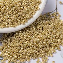 (RR442) Непрозрачный Грушевый Блеск Миюки круглые бусины рокайль, японский бисер, (rr 442) непрозрачный грушевый блеск, 8/0, 3 мм, отверстие : 1 мм, Около 19000~20500 шт / фунт