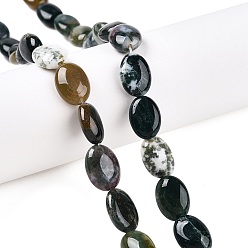 (RRHB277) Кристалл на подкладке из медово-бежевого цвета Природного индийского агата бисер нитей, Плоско-овальные, 14x10x5.5 мм, отверстие : 1.2 мм, около 28 шт / нитка, 15.55'' (39.5 см)