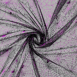 Фиолетовый Ткань паутины Хэллоуина, для украшения хэллоуина, фиолетовые, 1500x0.1 мм