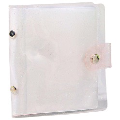 Лавандовый румянец 2мини-книжка-держатель для фотокарт из ПВХ, прямоугольные, лавандовый румянец, 111x102x13.5 мм