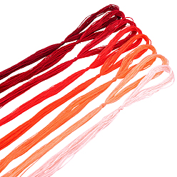 Легкий Лосось Нитки для вышивания из тутового шелка, нитки для вышивки крестом, светлый померанцевый, 0.3 мм