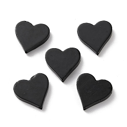 Сердце Подвески из ракушек трохид, покерные чары, окрашеные, сердце, 16~16.5x16~16.5x2.5~3 мм, отверстие : 0.7~0.8 мм