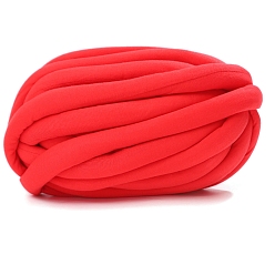 Красный Полиэфирная пряжа, толстая пряжа для ручного вязания пледа, супермягкая гигантская пряжа для вязания руками, объемная пряжа, красные, 20 мм