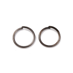 Черный Цвет Металла Латунные кольца прыжок открыт, без кадмия и без свинца, металлический черный , 8x0.7 мм, внутренний диаметр: 6.5 мм, Около 5555 шт / 500 г