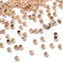 Light Gold Зажимные бусины из латуни, без кадмия и без свинца, рондель, золотой свет, 2x1.2 мм