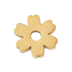 Золотой 304 из нержавеющей стали бусы, цветок, золотые, 8x7.5x1 мм, отверстие : 1.8 мм