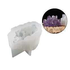 Белый Силиконовые формы для свечей своими руками, пищевой силикон, изготовление украшений, для изготовления свечей, самородки, белые, 55x29 мм
