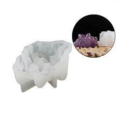 Белый Силиконовые формы для свечей своими руками, пищевой силикон, изготовление украшений, для изготовления свечей, самородки, белые, 49x23 мм