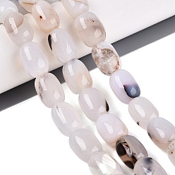 Dentelle Vieille Pierre gemme agate naturelle, jujube, teints et chauffée, vieille dentelle, 17~18x12.5~13.5mm, Trou: 0.9~1.2mm, Environ 22 pcs/chapelet, 15.16~15.55 pouce (38.5~39.5 cm)