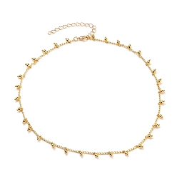 Golden Brass Pendant Necklaces, with Curb Chains and Lobster Claw Clasps, Golden, 15.66 inch(39.8cm)