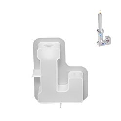 Белый Буква тисненая столбик свеча своими руками силиконовая, для изготовления ароматических свечей, белые, 120x96.1 мм