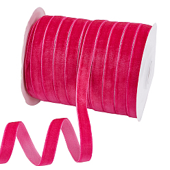 Камелия Бархатная лента, одна сторона, для подарочной упаковки, оформление партии, камелия, 3/8 дюйм (10 мм), около 54.68 ярдов (50 м) / рулон