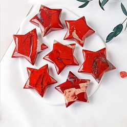 Красный Камень Натуральные красные пальмовые камни яшмы, звездный лечебный камень, массажные инструменты, 40~55 мм