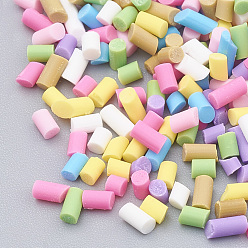 Mixed Color Handmade Polymer Clay Sprinkle Beads, Fake Food Craft, No Hole, Mixed Color, 2.5~12.5x1.5mm