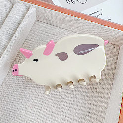 Свинья Заколки для волос в форме когтей из ацетата целлюлозы, аксессуары для волос для женщин и девочек, свинья, 85x40 мм