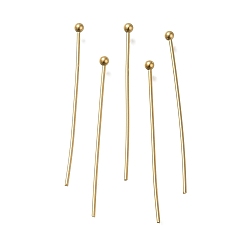 Настоящее золото 24K Контакты латунь шаровой головкой, без свинца и без кадмия, реальный 24 k позолоченный, 25x0.6 мм, Руководитель: 1.5 mm