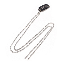 Кристалл Металлические заколки для волос, с цепочкой для наращивания волос со стразами, аксессуары для волос для женщин и девочек, кристалл, 400 мм