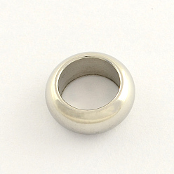 Edelstahl Farbe Anlaufgeschützt 201 Edelstahlperlen, Edelstahl Farbe, 12x5 mm, Bohrung: 6 mm