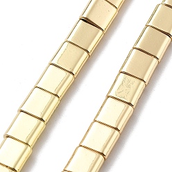 Светло-Золотое Покрытие Синтетические магнитные гематит бусины пряди, 2-луночное, прямоугольные, свет позолоченные, 5.5~6x6x3 мм, отверстие : 1.4 мм, около 65 шт / нитка, 16.14'' (41 см)