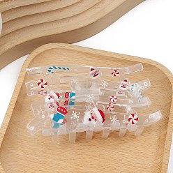 Christmas Socking Заколки для волос из пвх, рождественские носки, 98x52x47 мм