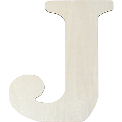 Letter J Необработанные листы МДФ, буква J, 375x320x0.4 мм