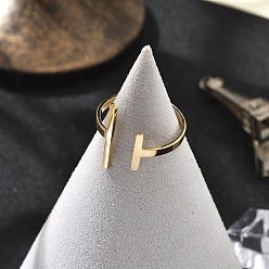 Настоящее золото 18K 304 открытые манжеты из нержавеющей стали для женщин, реальный 18 k позолоченный, 17 мм, внутренний диаметр: 18 мм