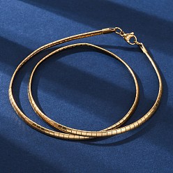 Золотой Ионное покрытие (ip) 304 ожерелья из нержавеющей стали, с омаром застежками, золотые, 17.7 дюйм (45 см)