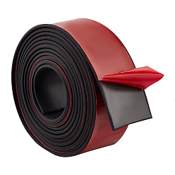 Черный Резиновая водонепроницаемая кромка, отделка кромки из клеевого шпона для кухонной мойки, туалетный шов, угол, чёрные, 50x4 мм, 3 м / прядь