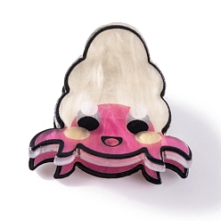 Краб Милые мини-заколки для волос с акриловыми когтями в виде морских животных, аксессуары для волос для девочек, краб, 25x28x21.5 мм