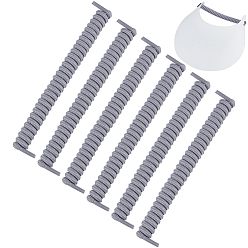 Серый Шнурки из полиэфирной и резиновой латексной нити, серые, 135~145x13 мм