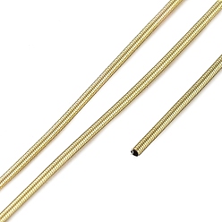 Matte Light Gold Copper Wire Grimp Wire, Round Flexible Coil Wire, Metallic Thread for Embroidery and Jewelry Making, Matte Light Gold, 18 Gauge, 1mm, about 20g/bag
