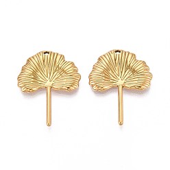 Настоящее золото 18K 304 подвески из нержавеющей стали, лист, ионное покрытие (ip), реальный 18 k позолоченный, 26.5x20x2 мм, отверстие : 1.2 мм