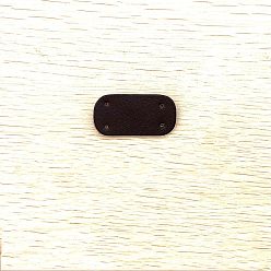 Кокосово-Коричневый Этикетка из двухслойной искусственной кожи, изготовление сумок для одежды своими руками, овальные, кокосового коричневый, 40x20 мм