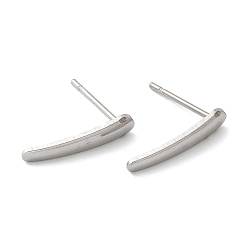 Нержавеющая Сталь Цвет 304 серьги из нержавеющей стали, цвет нержавеющей стали, 15x3 мм, штифты : 0.8x11 мм