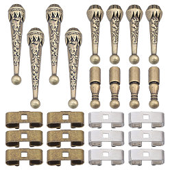 (52) Непрозрачная лаванда Наборы для изготовления галстука-боло своими руками, включая концы шнура из сплава, шлепанцы для галстука-боло с застежкой, разноцветные, 32~32.5x9 мм