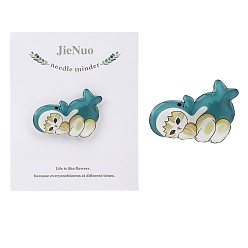 Cat Shape Акриловая магнитная игла-штифт, магнитный держатель ловушки, плоско-круглые, для принадлежностей для вышивки крестом, форма кошки, 101x93 мм