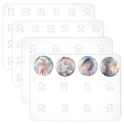 Прозрачный 2шт. 2 стили прозрачные ПВХ-пластины для обезболивания, прямоугольные, прозрачные, 269x197x0.7 мм, 1 шт / стиль