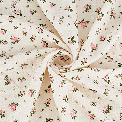 Floral Blanca Tela de algodón, Ropa y Accesorios, rectángulo con el modelo de flor, blanco floral, 1500x1300~1350x0.5 mm